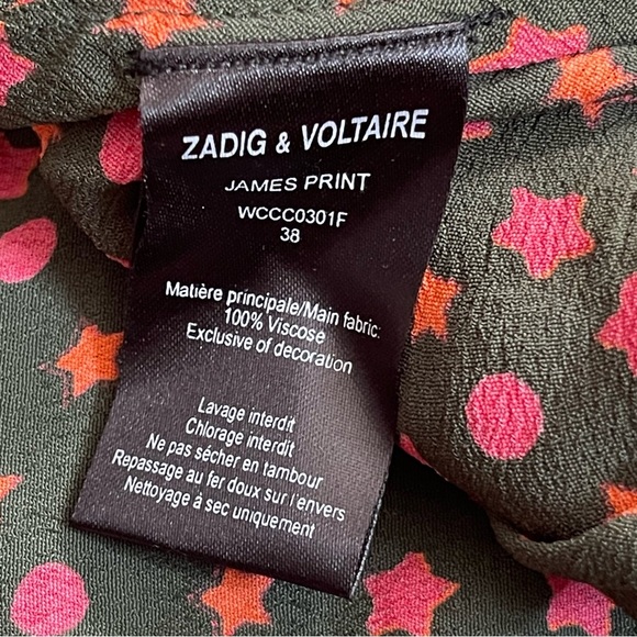 Zadig & Voltaire James Print Mini Skirt Size XS - Picture 9 of 9